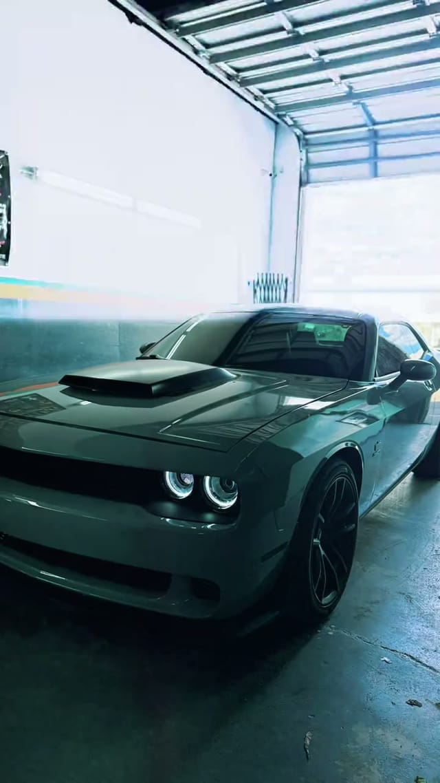 The same Challenger finished in the shop