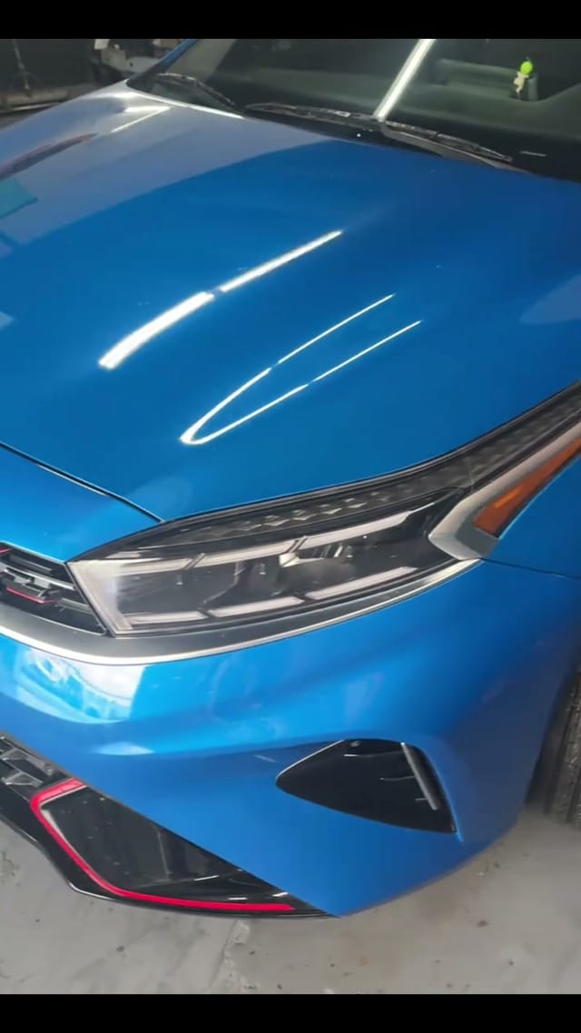 The same Kia Forte GT refinished